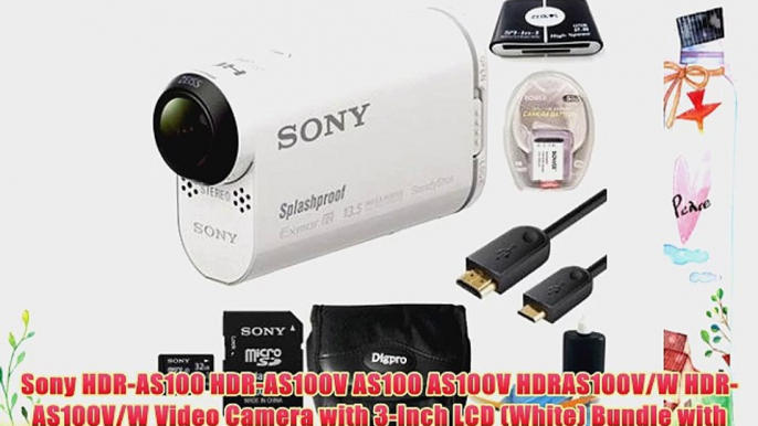 Sony HDR-AS100 HDR-AS100V AS100 AS100V HDRAS100V/W HDR-AS100V/W Video Camera with 3-Inch LCD