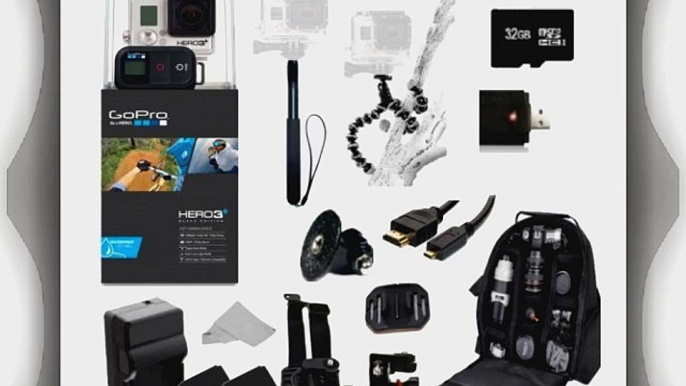 GoPro HERO3  Black Edition Camera (CHDHX-302)   Action Pro Series All In 1 Outdoors Kit Designed