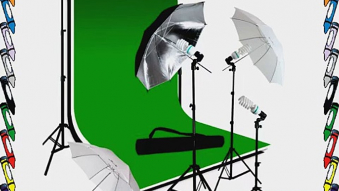 LimoStudio Photography Photo Video Studio Triple Umbrella Light Lighting Kit and Extra Soft