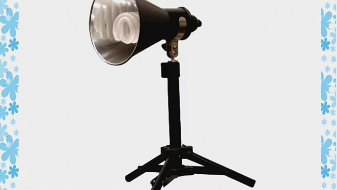 Lumiere L.A. L60368 200W 5500K Adjustable Tabletop Photo Studio Light with Aluminum Reflector