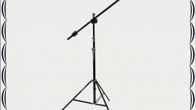 Alzo Studio Boom Kit (Black)- Adjustable Boom with Clamp And Heavy Duty 10 Ft Light Stand