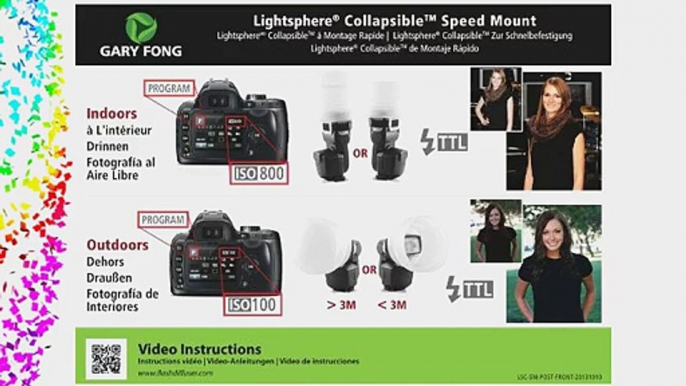 Gary Fong lightsphere CLOUD Collapsible FOR CANON 540EZ 420EX 550EX 430EX 580EX 580EX II 430EX