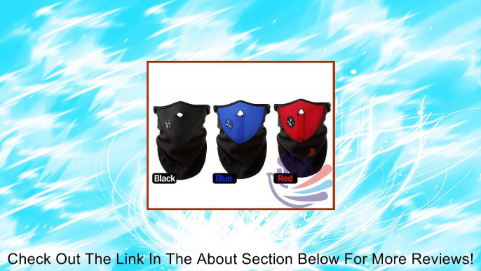 Black Thermal Fleece Face Mask Facemask Snowboard Snowmobile Snow Ski Sled Winter Cycling Ice Fishing Motorcycling Facemask Headsock Scarf Review