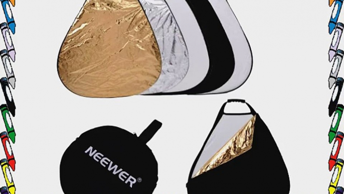 Neewer? 5 in 1 Portable Triangle 43''Inch/110cm Multi Camera Lighting Reflector/Diffuser Kit