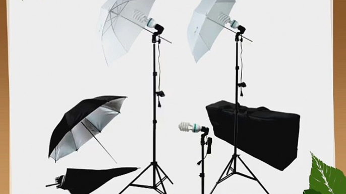 LimoStudio Photography Photo Portrait Studio 600W Triple Continuous Umbrella Lighting Kit -