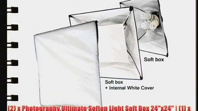 LimoStudio Photography 2300W Digital Video Photo Studio Softbox Light Kit with Overhead Hair