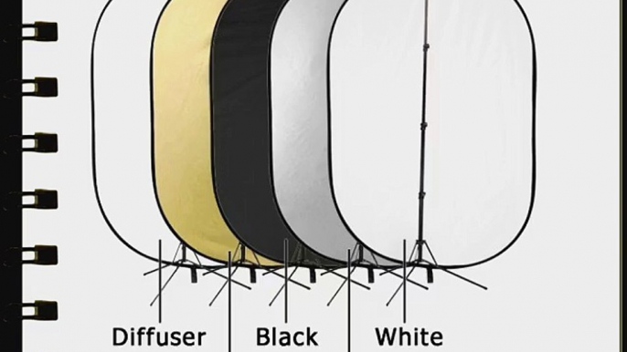 Fotodiox Pro 40x60 5-in-1 Collapsible Reflector Kit with stand