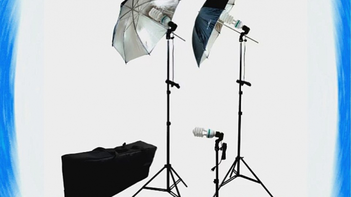 LimoStudio Photography Photo Portrait Studio 600W Triple Continuous Umbrella Lighting Kit -