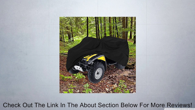 HEAVY DUTY WATERPROOF ATV COVER FITS UP TO 99" LENGTH SUPERIOR ATV COVERS 4-WHEELER 4X4 BLACK COLOR, POLARIS, SUZUKI, YAMAHA, KAWASAKI, HONDA, ATV COVER RANCHER, FOREMAN, FOURTRAX, RECON Review