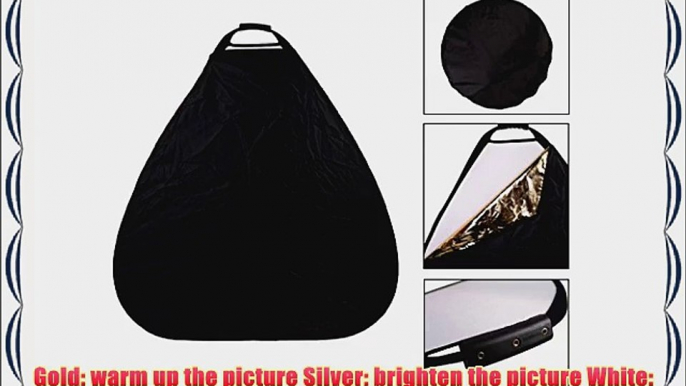 CowboyStudio Photography Photo Portable Grip Reflector 30inch 5in1 Triangle Collapsible Multi