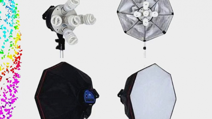 ePhoto 2000 Watt Digital Video Continuous Softbox Lighting Kit Set with Carrying Case - 2 light