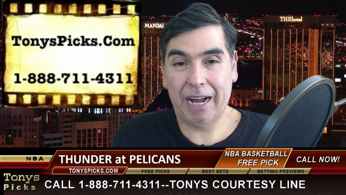 New Orleans Pelicans vs. Oklahoma City Thunder Free Pick Prediction NBA Pro Basketball Odds Preview 2-4-2015