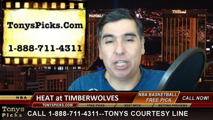 Minnesota Timberwolves vs. Miami Heat Free Pick Prediction NBA Pro Basketball Odds Preview 2-4-2015
