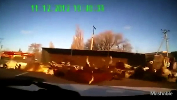 Jaw-dropping footage captured on dash cams