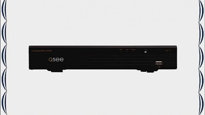 Q-See QT534-5 4-Channel Full D1 Smart Recording DVR with Pre-Installed 500GB Hard Drive (Black)