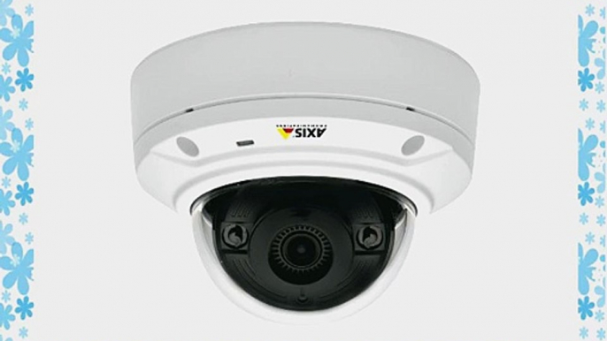 Axis 0535-001 Day and Night Outdoor-Ready Infrared Fixed Mini Dome Network Camera (White)