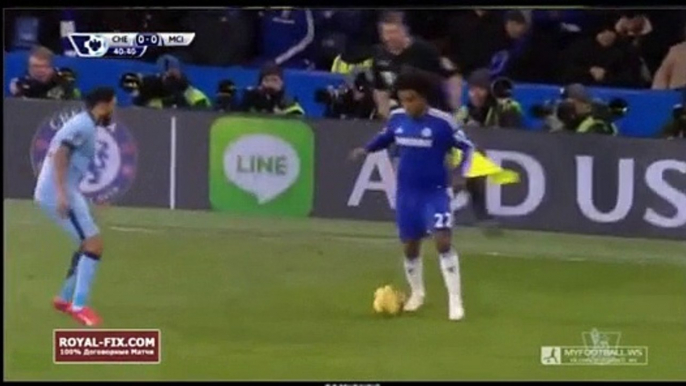 Chelsea vs Man City 31 January 2015 goal by Remy