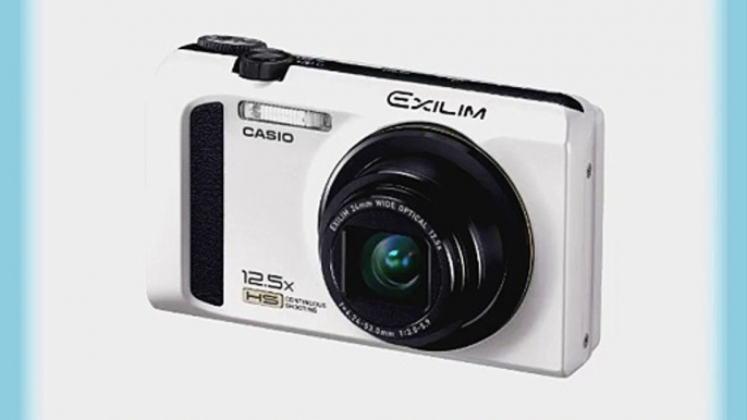 Casio High Speed Exilim Ex-zr100 Digital Camera White Ex-zr100we