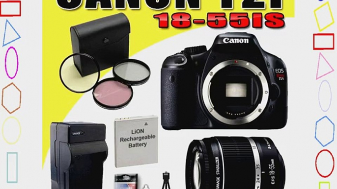 Canon EOS Rebel T2i 18 MP CMOS APS-C Digital SLR Camera w/ EF-S 18-55mm f/3.5-5.6 IS Lens DavisMAX