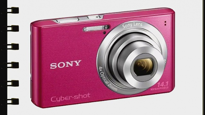 Sony Cyber-shot DSC-W610 14.1 MP Digital Camera with 4x Optical Zoom and 2.7-Inch LCD (Pink)