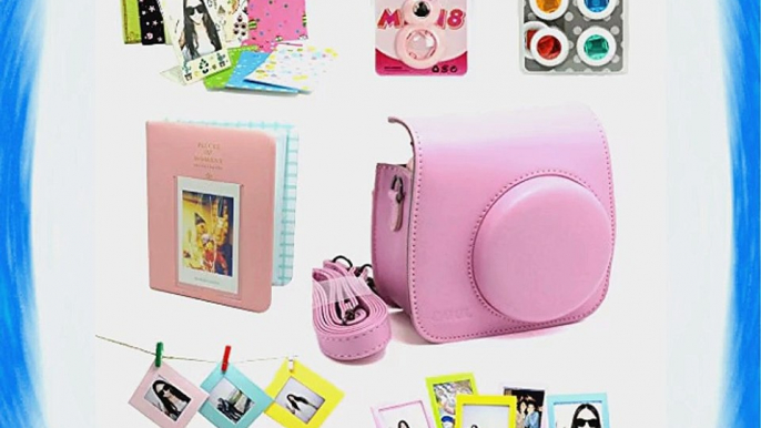 Fujifilm Instax Mini 8 Instant Camera Accessory Bundles Set (Included: Pink Mini 8 Vintage