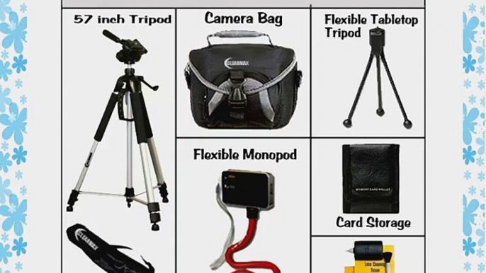 Super Deal Deluxe Accessory Starter Kit Includes 57 Inch PRO Tripod with Carrying Case Compact