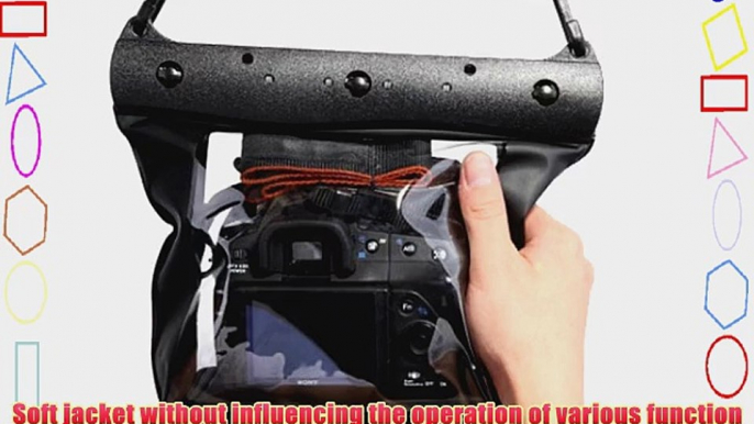 Black 20M Underwater Waterproof Case DSLR SLR For Canon 5D III 5D2 7D 60D 600D Nikon D700 D5100