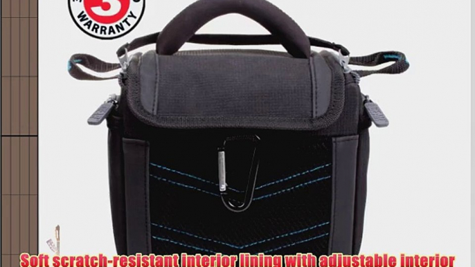 USA Gear Lightweight Durable Large Camera Bag With Padded Interior Lining for Canon SX500 HS