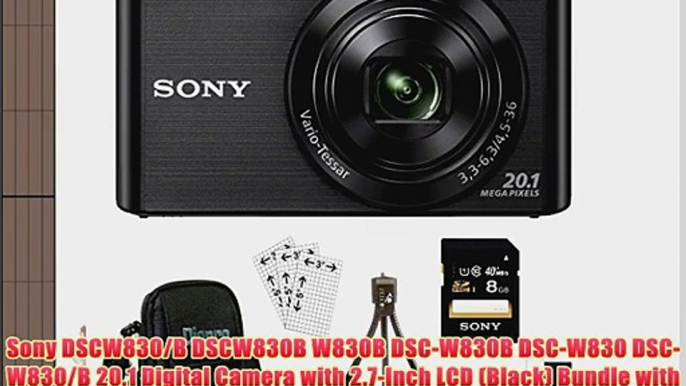 Sony DSCW830/B DSCW830B W830B DSC-W830B DSC-W830 DSC-W830/B 20.1 Digital Camera with 2.7-Inch