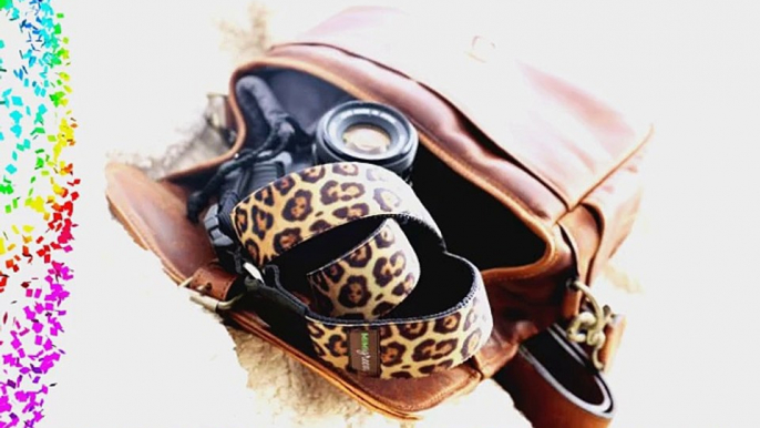 Mimi Green 'Susie' Velvet Leopard DSLR Camera Strap