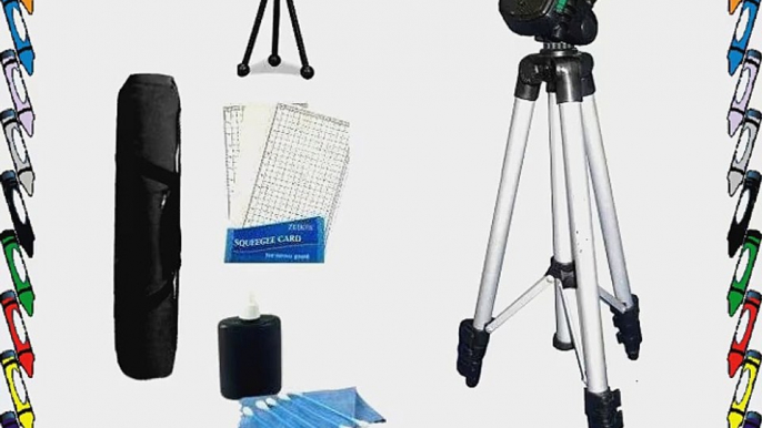 Professional style Tripod Kit Includes 50 Full Tripod W/ Carrying Case   LCD Screen Protectors