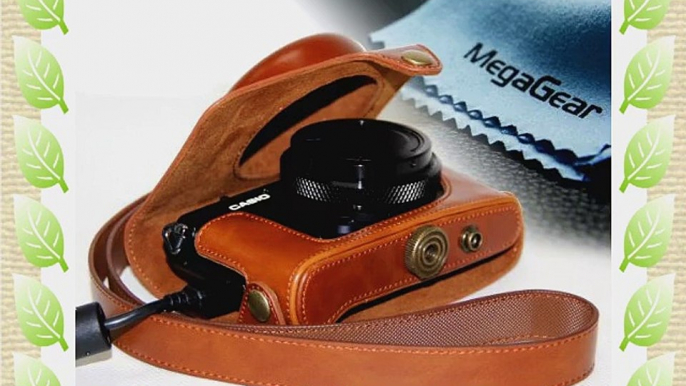 MegaGear Ever Ready Protective Leather Camera Case Bag for Case for Casio High Speed Exilim