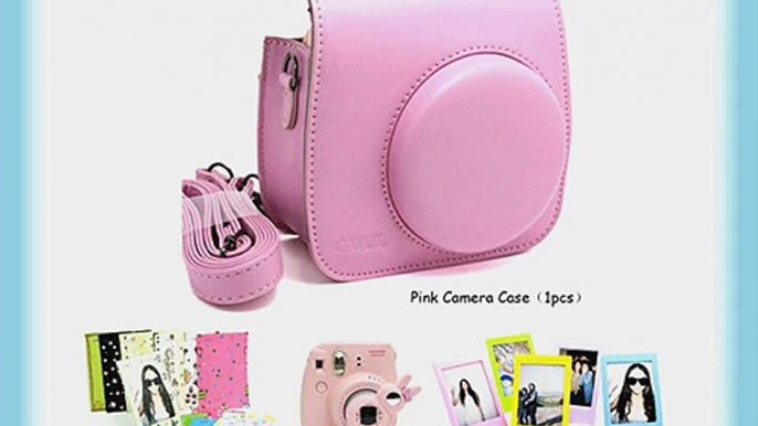 Fujifilm Instax Mini 8 Instant Camera Accessory Bundles Set (Included: Pink Mini 8 Vintage