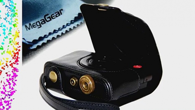 MegaGear Ever Ready Protective Leather Camera Case Bag for Case for Panason?c LF1 (Black)