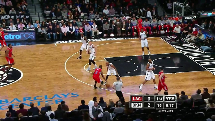 DeAndre Jordan Slam Dunk - Clippers vs Nets - February 2, 2015 - NBA Season 2014-15