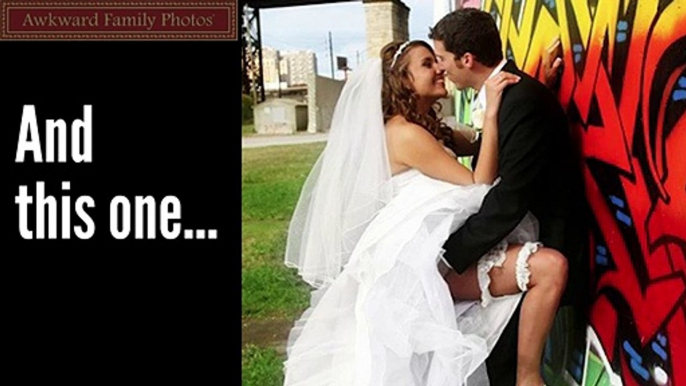 Awkward Family Photos 15 Weird Wedding Kisses