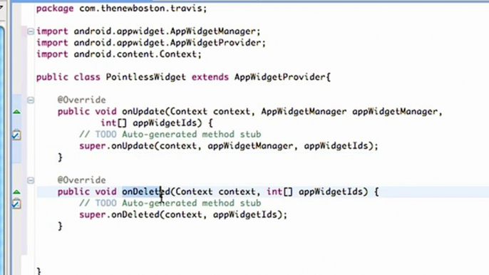 Android Application Development - 163 - Updating and Deleting Widget
