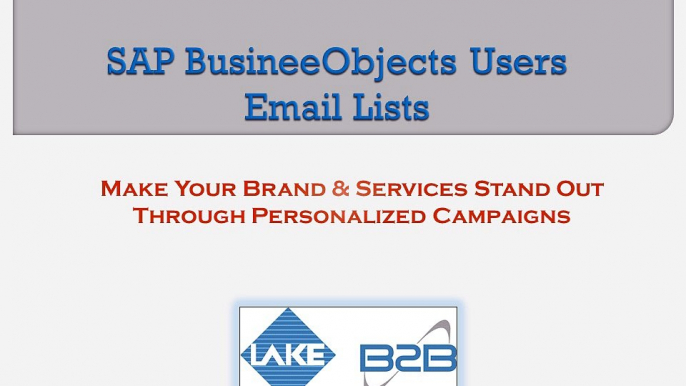 SAP Business Objects Users Mailing Lists