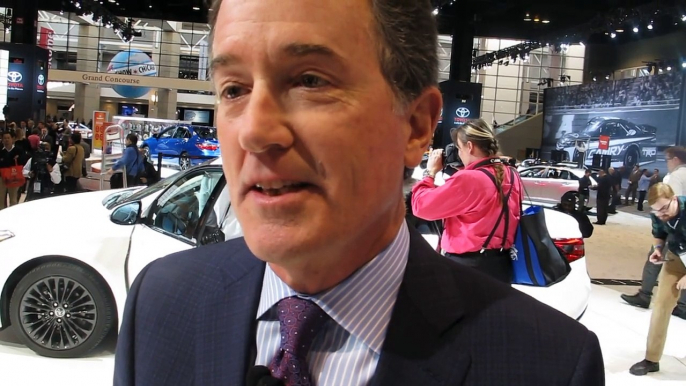 Optimistic Jeff Bracken, Lexus Group VP & GM at the 2015 Chicago Auto Show -- Bob Giles NewCarNews.TV