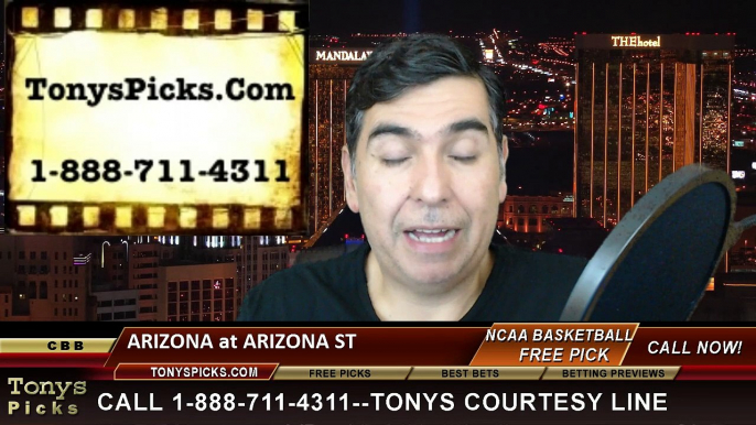 Arizona St Sun Devils vs. Arizona Wildcats Free Pick Prediction NCAA College Basketball Odds Preview 2-7-2015