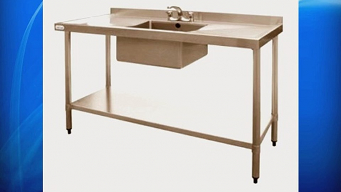 Vogue Stainless Steel Sink - 1500 x 600mm - Double drainer.