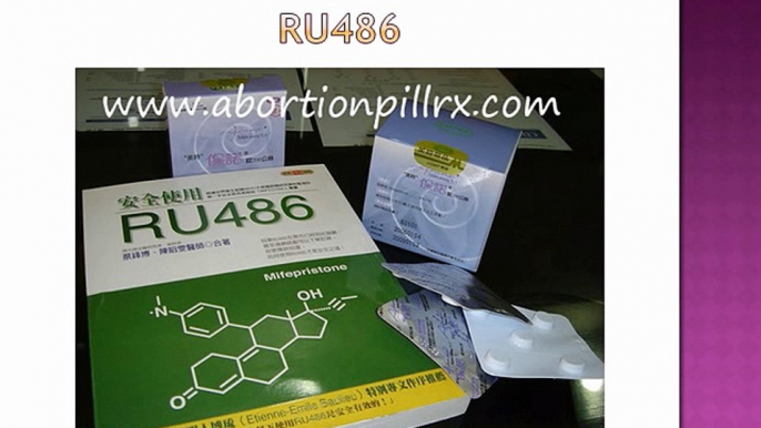 RU-486 prevents pregnancy