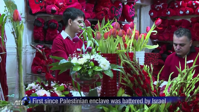 Gazans celebrate St Valentine's day