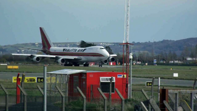 Kalitta Air Boeing 747-200F départ de l'aéroport international de Dublin en Irlande