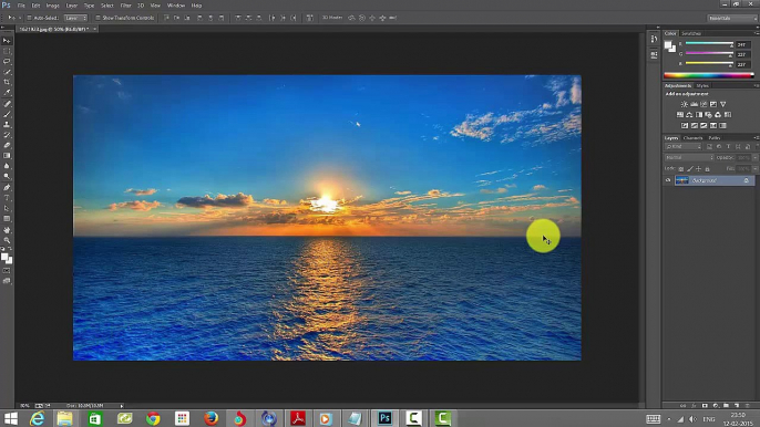 Photoshop Essentials - How to change the default background image to layer