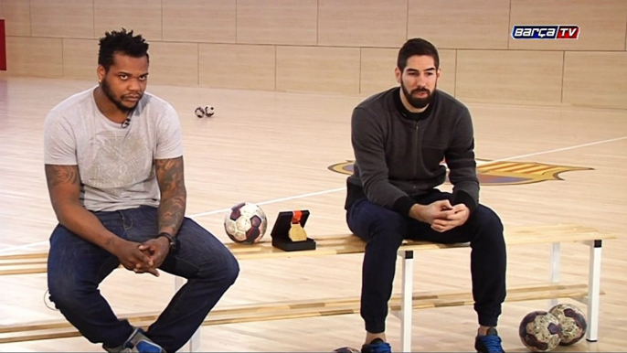 FC Barcelona balonmano: entrevista de Barça TV a los campeones del mundo Nikola Karabatic y Cedric Sorhaindo