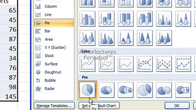 Ms Excel 2007 Training Charts  in Urdu Lecture No- 17 of 18