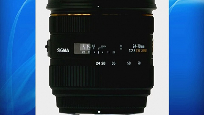 Sigma Objectif 24-70 mm F28 DG HSM EX - Monture Sigma