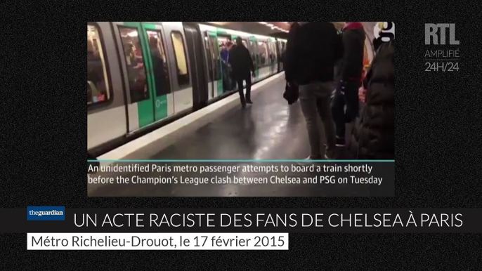 Des supporters de Chelsea coupables d'un acte raciste dans le métro parisien