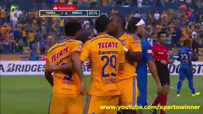 Tigres 2-0 Emelec ~ [Copa Libertadores 2015] - 26.05.2015 - Todos los goles & Resumen